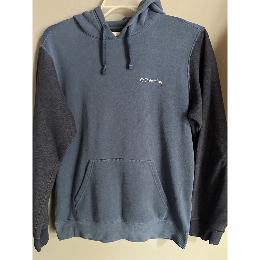 Vintage Columbia Fleece Hoodie Blue Men's SZ Small